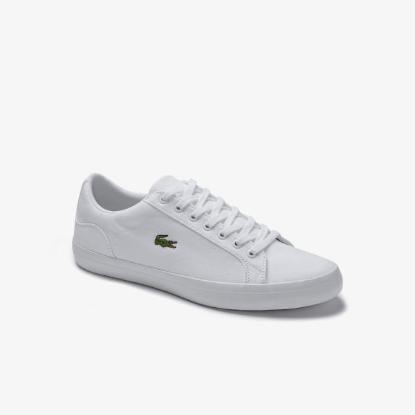 Lacoste Lerond Canvas Sneakers Pánské - Tenisky Bílé | CZ-cHouP9